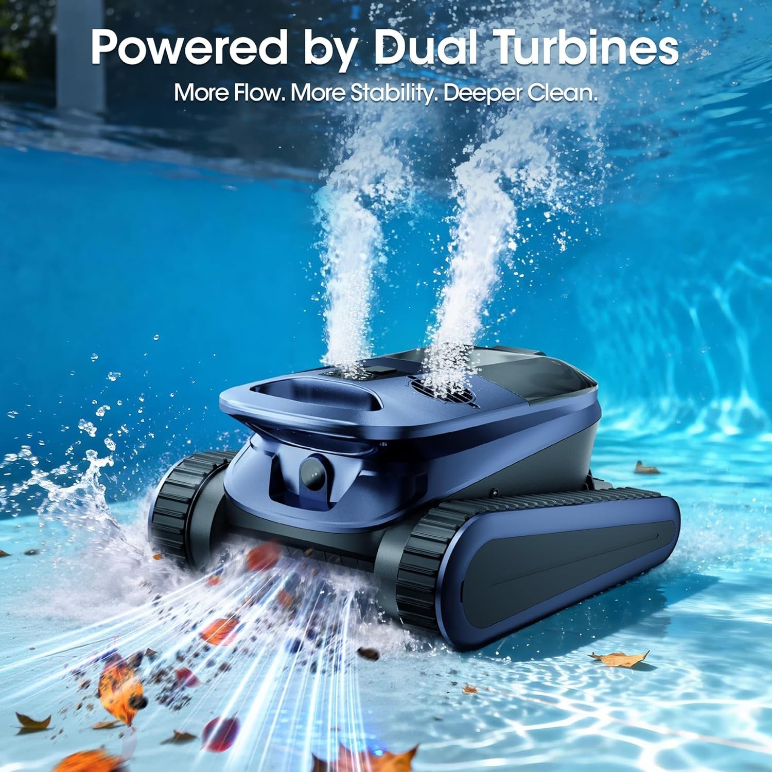 2026 Seauto Cordless Robotic Pool Vacuum 240 Mins Running Up to 3200 Sq.ft APP