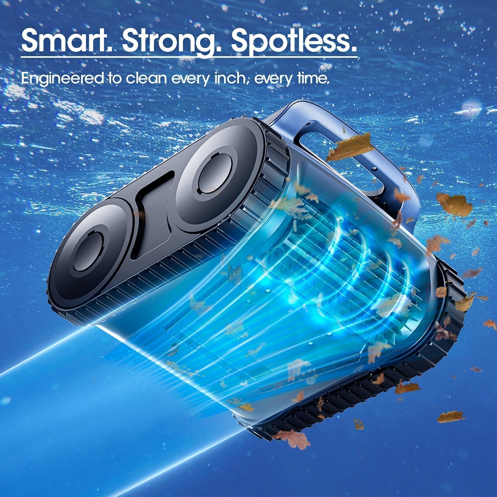 Seauto SAT25 Cordless Pool Vacuum Robot Sonar Navigation Wall Climb Cleaner 180W