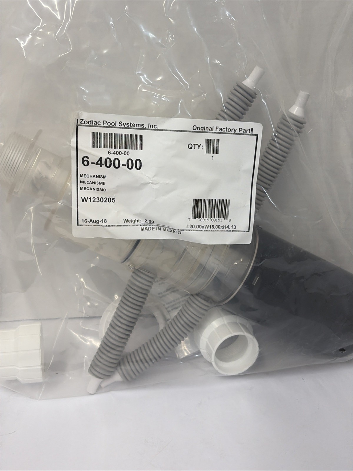 Zodiac Polaris 6-400-00 Mechanism for 165 / 65 Pool Cleaner Turbo Turtle