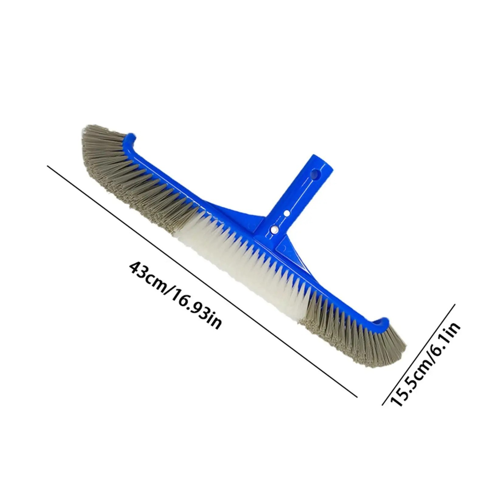 Heavy Duty Swimming Pool Brush Wall Floor Cleaning Head Algae Scrubber