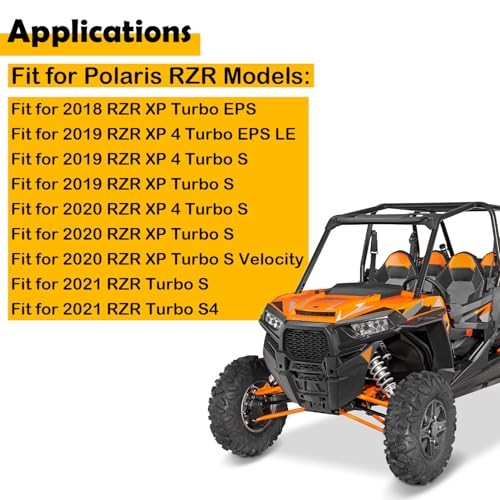 1523153-655 4Pcs Hub Cover Caps Wheel Caps Compatible with Polaris RZR XP