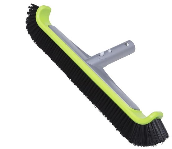 Pool Brush Head 17.5&Prime; Heavy Duty Curved Edge for Swimming Pool Walls Floor Tile