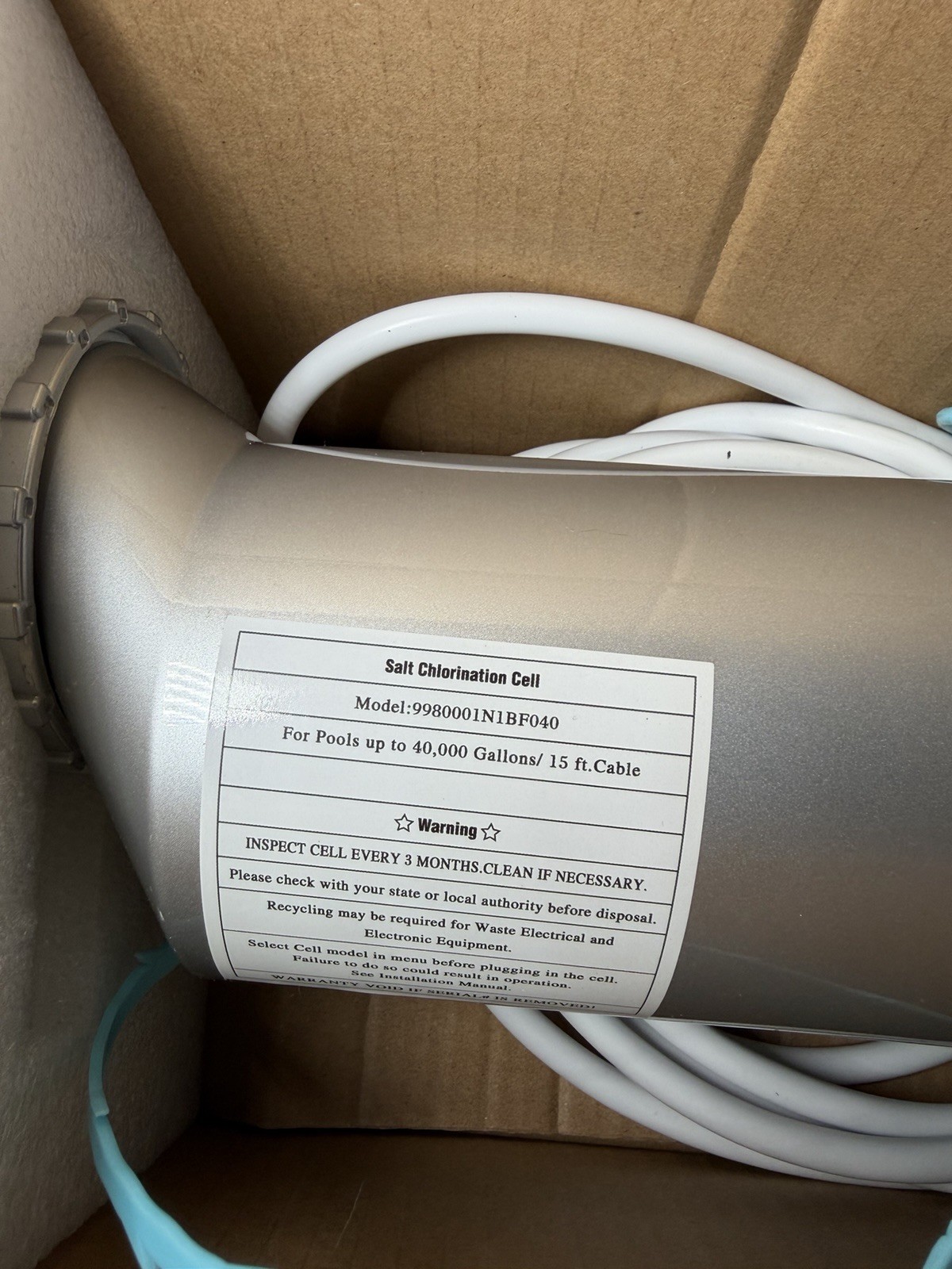 T-15 Salt Cell Replacement for Hayward W3T-CELL-15 3+ Year Titanium 40000 Gal