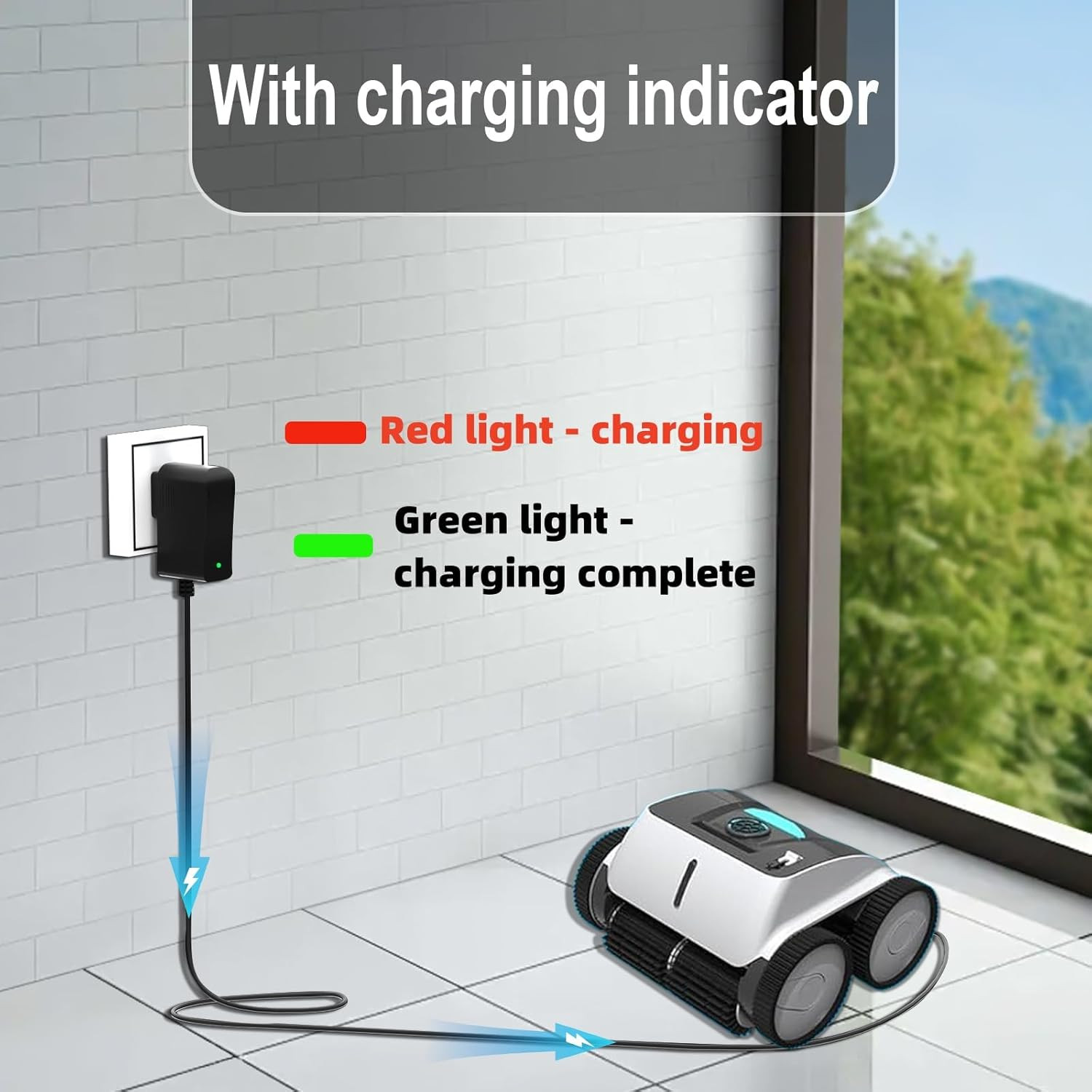 12.6V Charger for Aiper Seagull Pool Vacuum 600 800 800B SE 1000