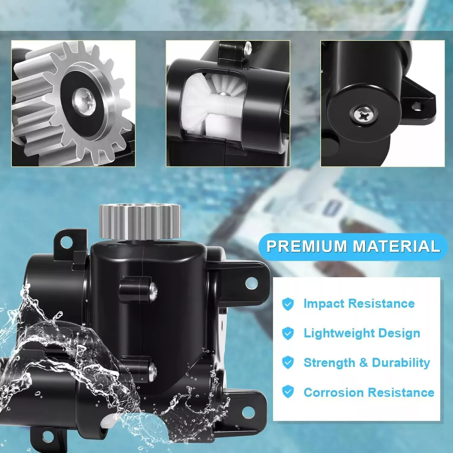 R0837300 Gearbox Assembly Fit for Polaris Quattro P40/Sport Pool Cleaner