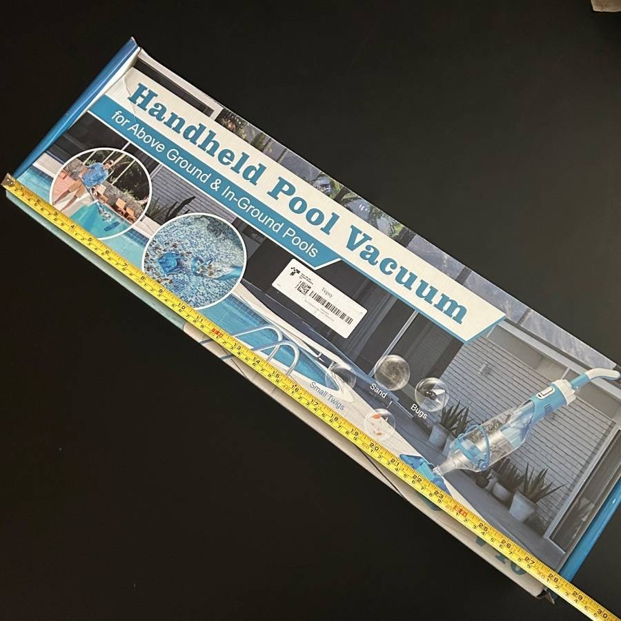 Cordless Pool Vacuum with Telescopic Pole 18.5 GPM Powerful Suction 1.5H Super