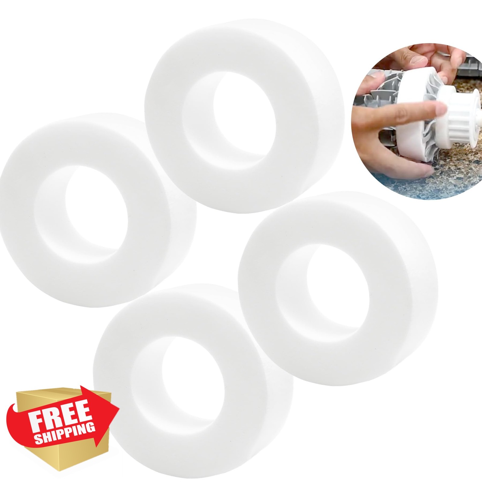 Vizava Dolphin Pool Cleaner Foam Ring 4PK