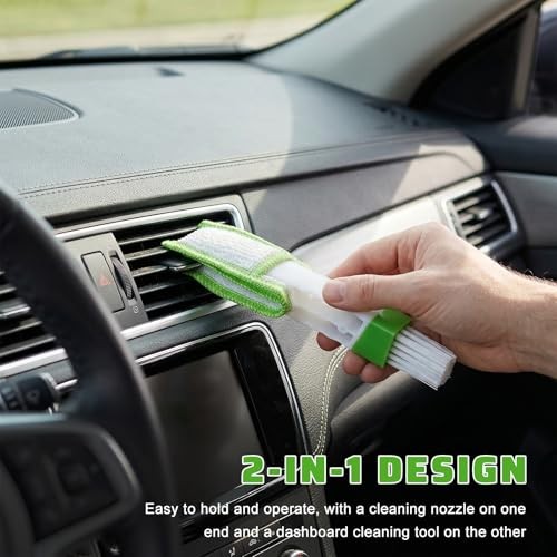 3PCS Mini Duster for Car Air Vent, 3 Arms Automotive Air Conditioner Cleaning
