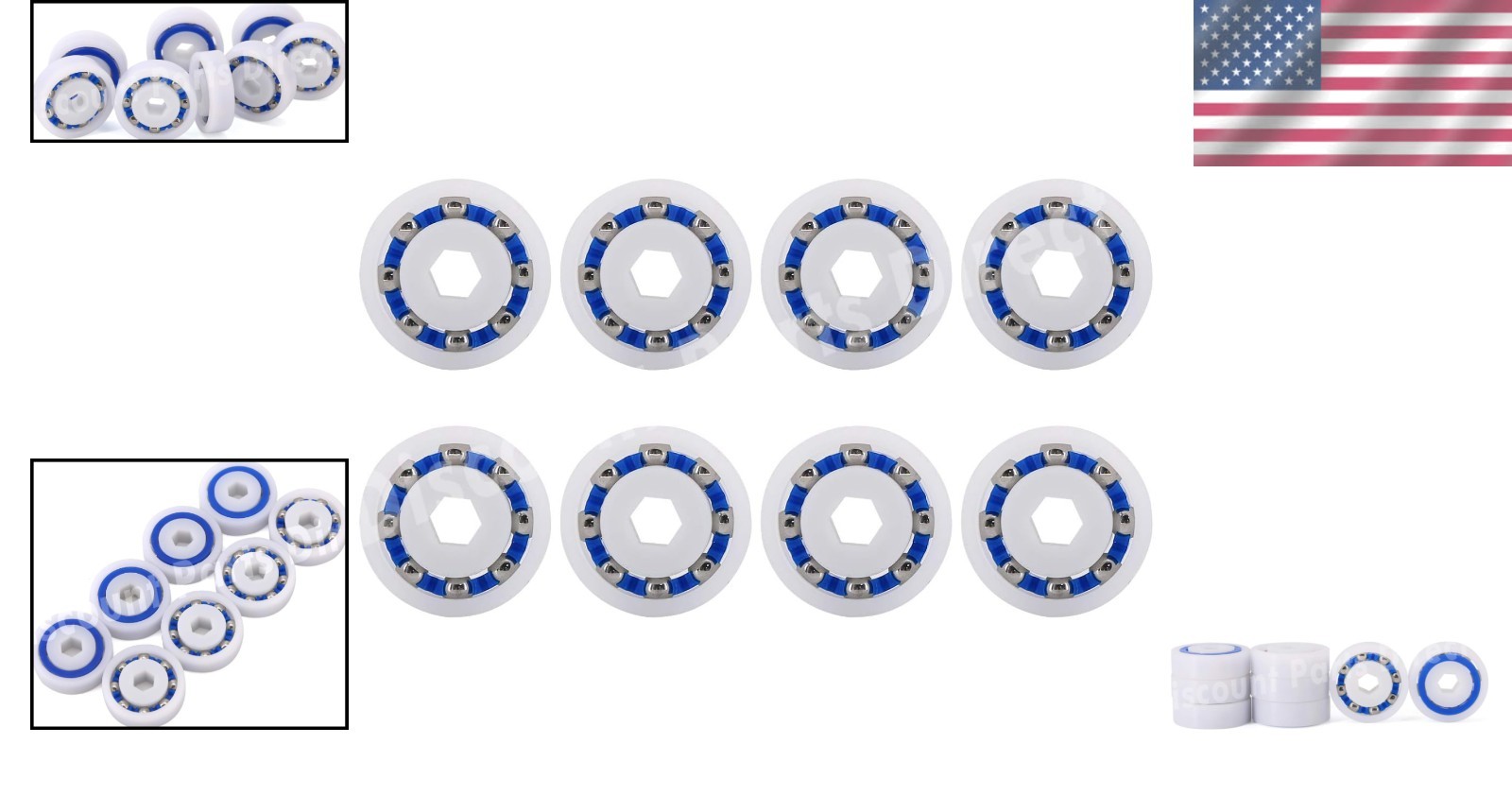 8-Pack Stainless Steel Ball Bearings for Polaris Pool Cleaners – Models 360, 380