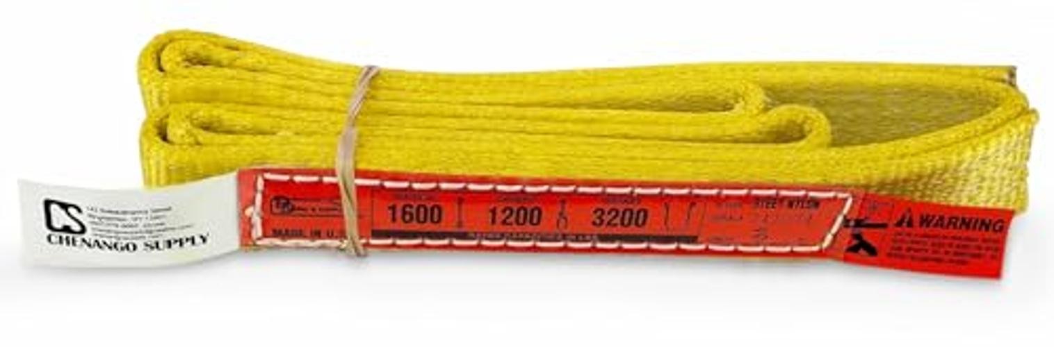 DD Sling 1 Inch x 3 Foot Nylon Lifting Sling – USA Made, 1,600 lb Vertical,