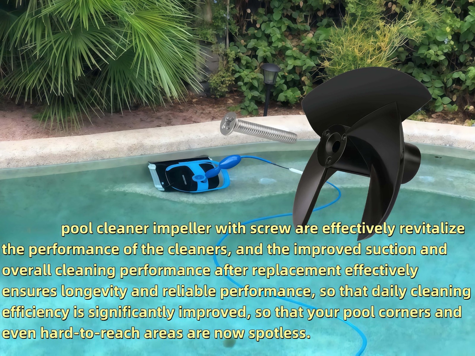 9995266-R1 Pool Cleaner Impeller for Maytronics Dolphin Nautilus CC Plus, Nau…