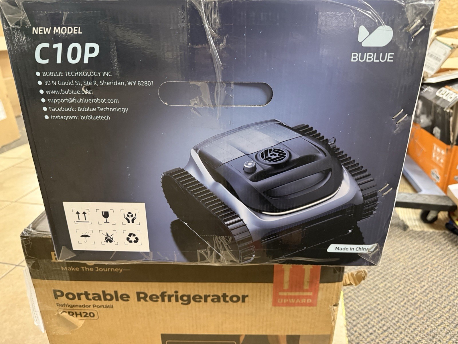 BUBLUE C10P Cordless Robotic Pool Cleaner Self-Parking for In-Ground Pool