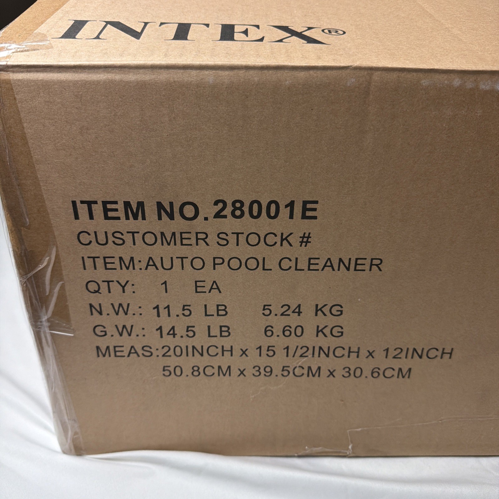 Intex 28001E Swimming Pool Automatic Vacuum Cleaner With One Hose New In Box