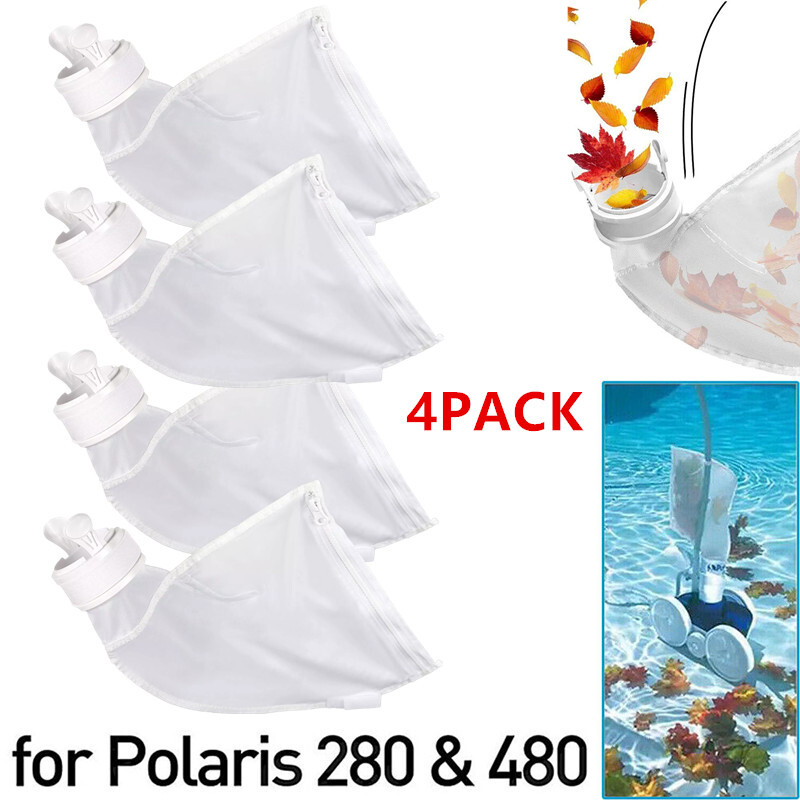 4 Pack Pool Cleaner Bags All Purpose Filter Bag for Polaris 280 480 Part K13 K16
