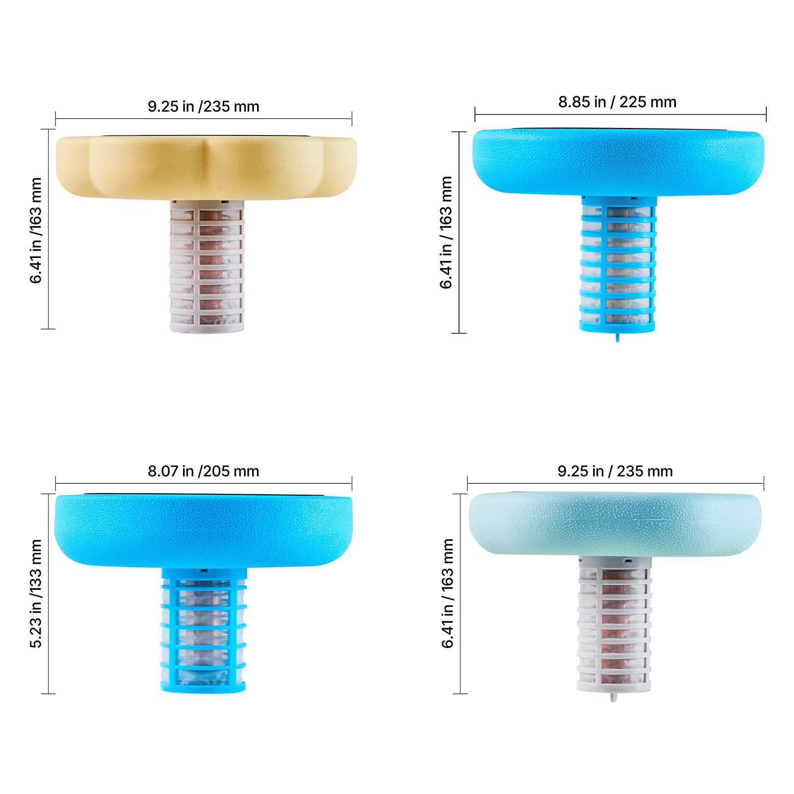 Uimoso Solar Pool Ionizer Petal/Hexagon/Round Design Pools Up to 35000/45000 Gal