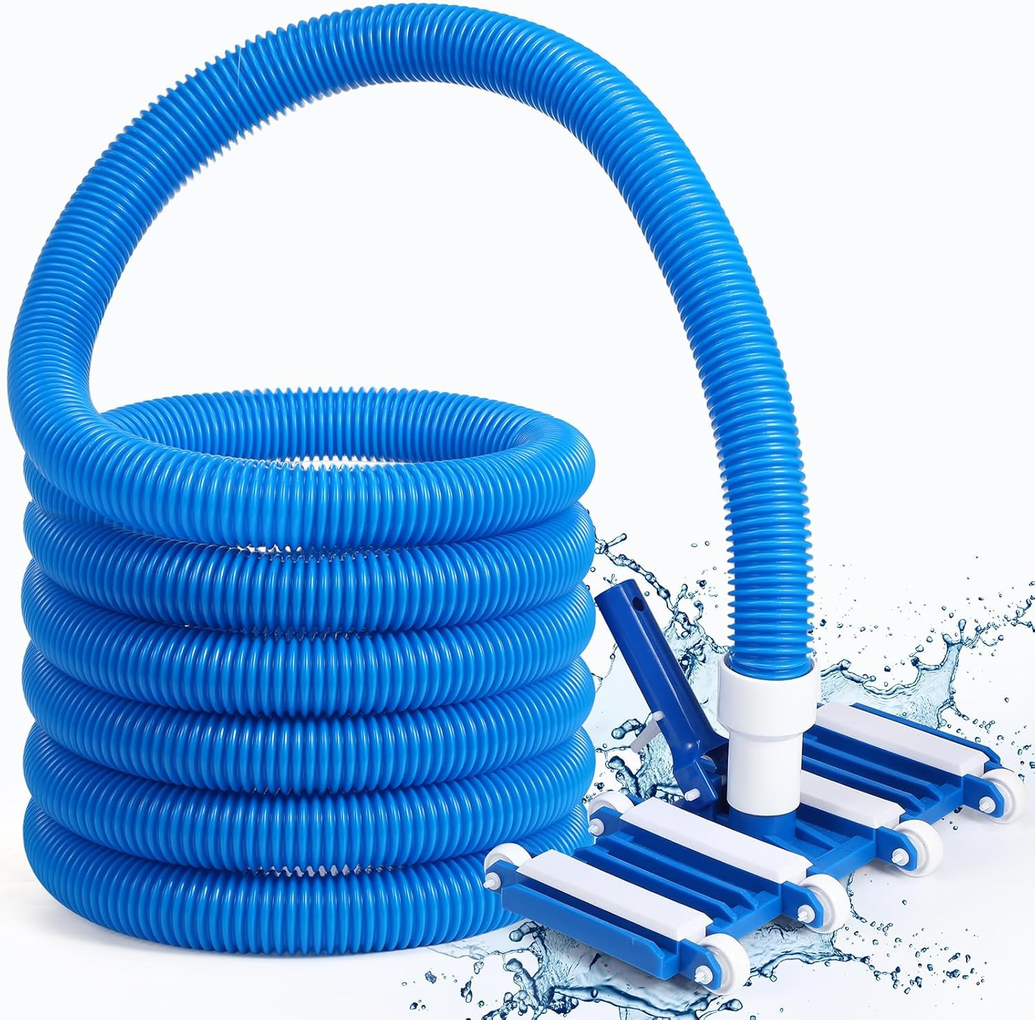 2 Pcs Pool Cleaning Vacuum Kits Include 14&Prime; Swimming Pool Vacuum Head with Flexi