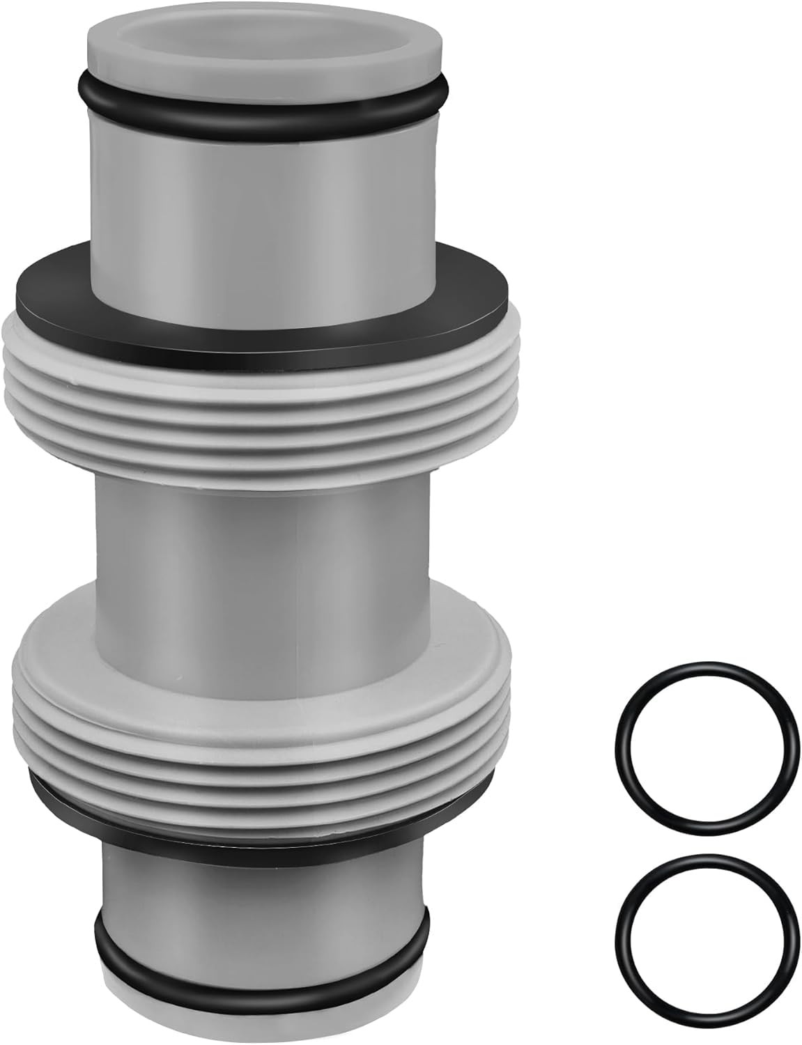 Gray Pool Hose Connector Leak Proof Dual 1.5 Inch Adapter Fitting