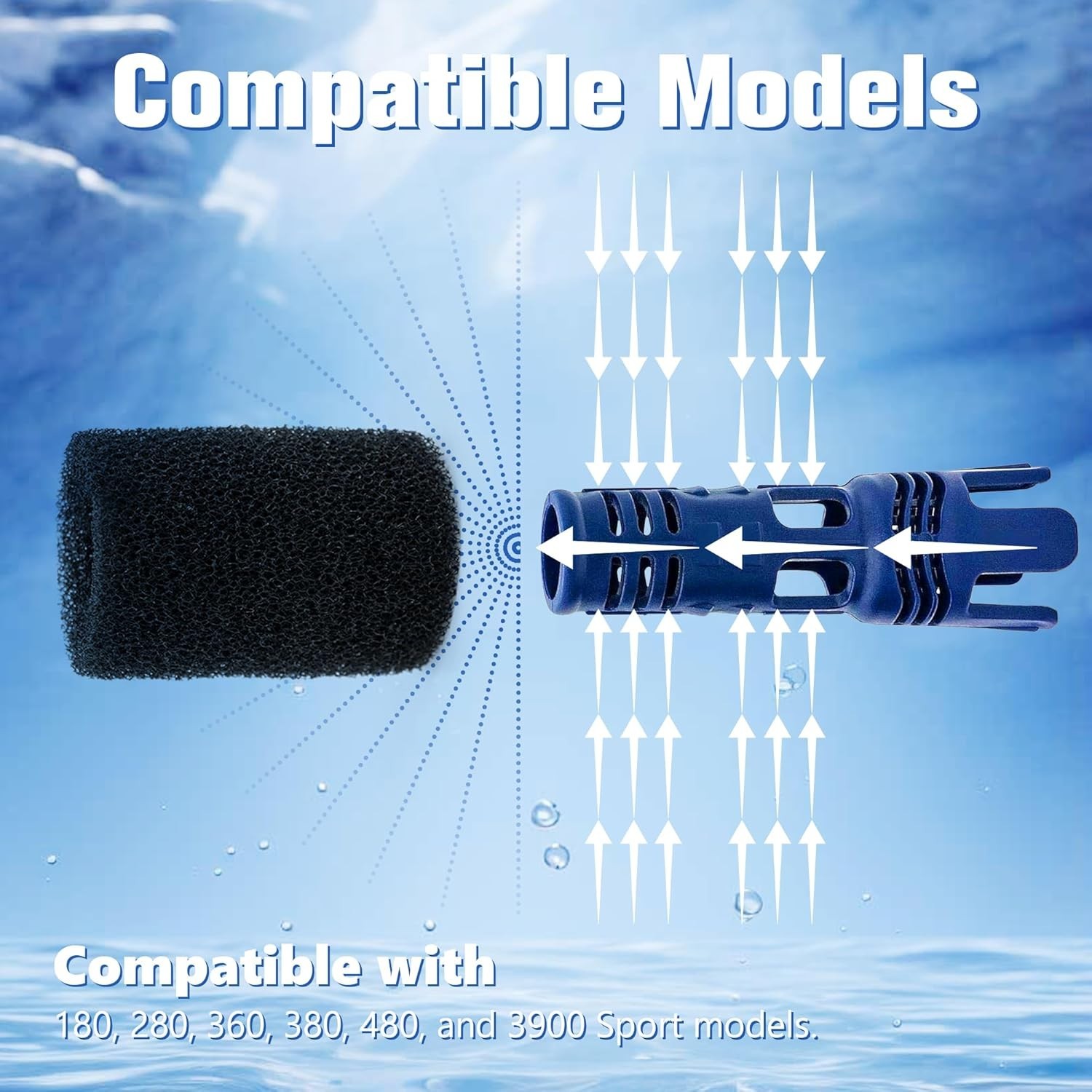 High-Quality Foam Tail Scrubbers for Polaris Pool Cleaners – 10 Pack Replacement