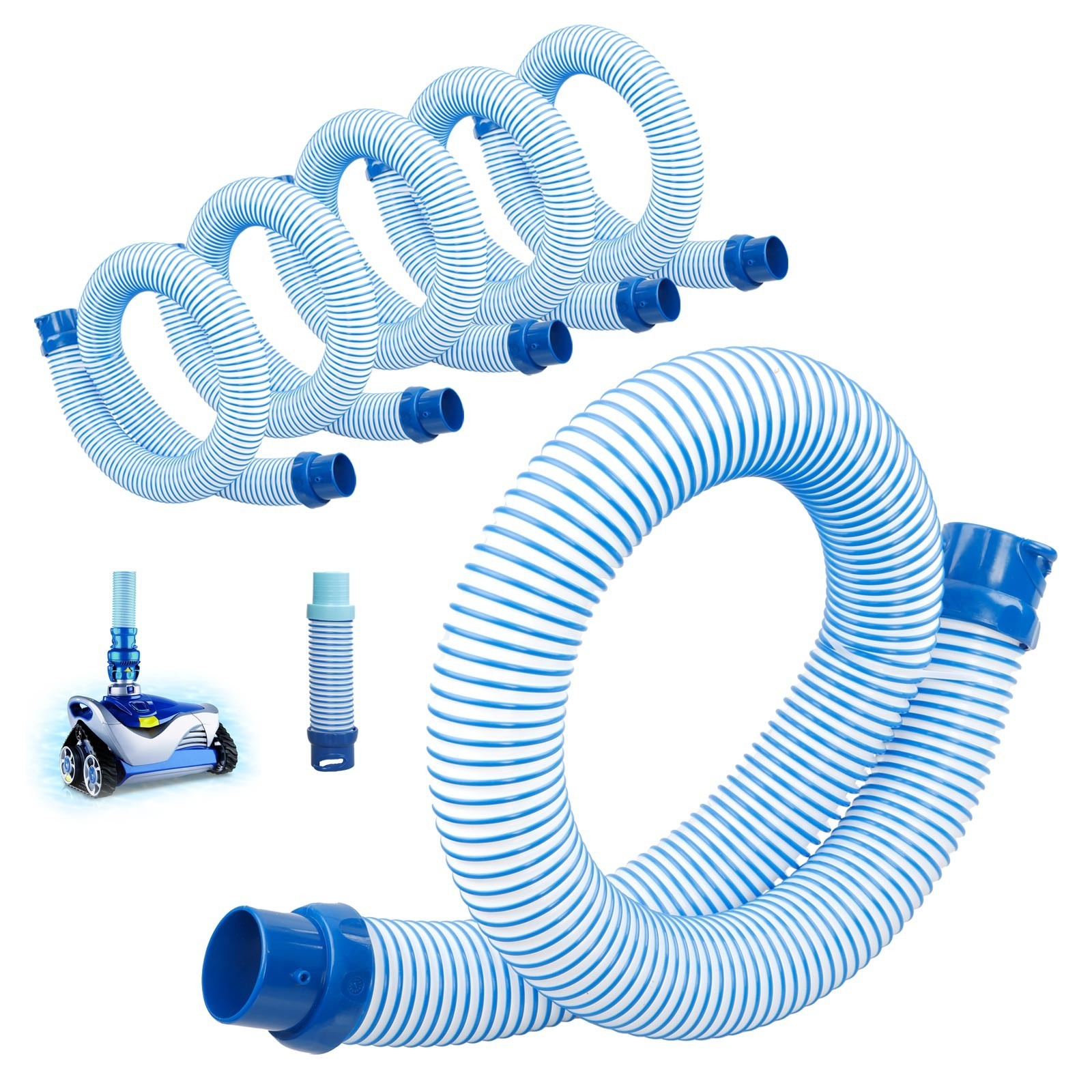 6Pcs 39&Prime; Pool Cleaner Twist Lock Hose For Baracuda Zodiac MX6 MX8 X7 T5 R0527700