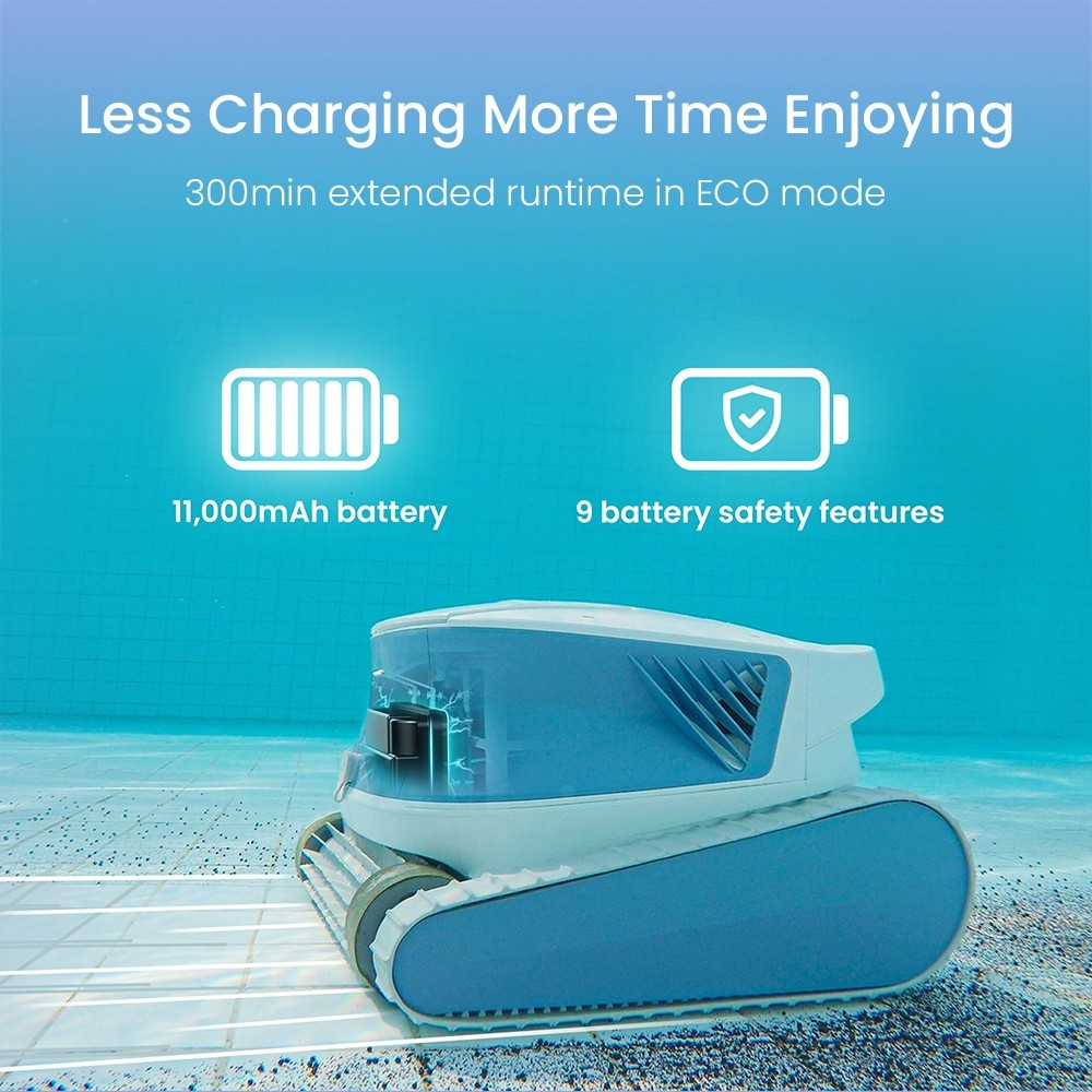 Hydro 3S Cordless Robotic Pool Vacuum for Inground Pools, 4 Cleaning Modes