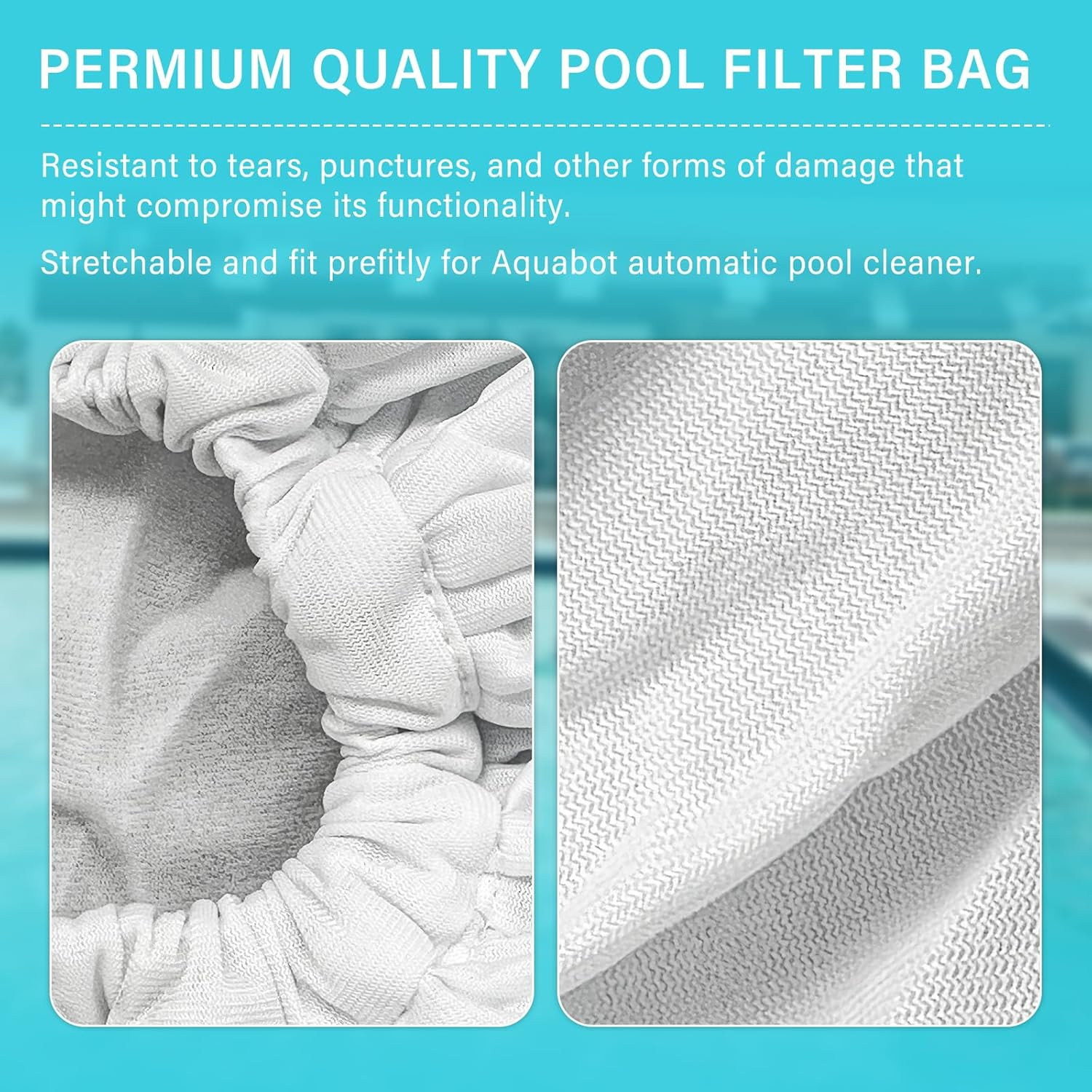 Pool Cleaner Filter Bag Replacement for Aquafirst & Aquabot Pool Cleaner 8111 81