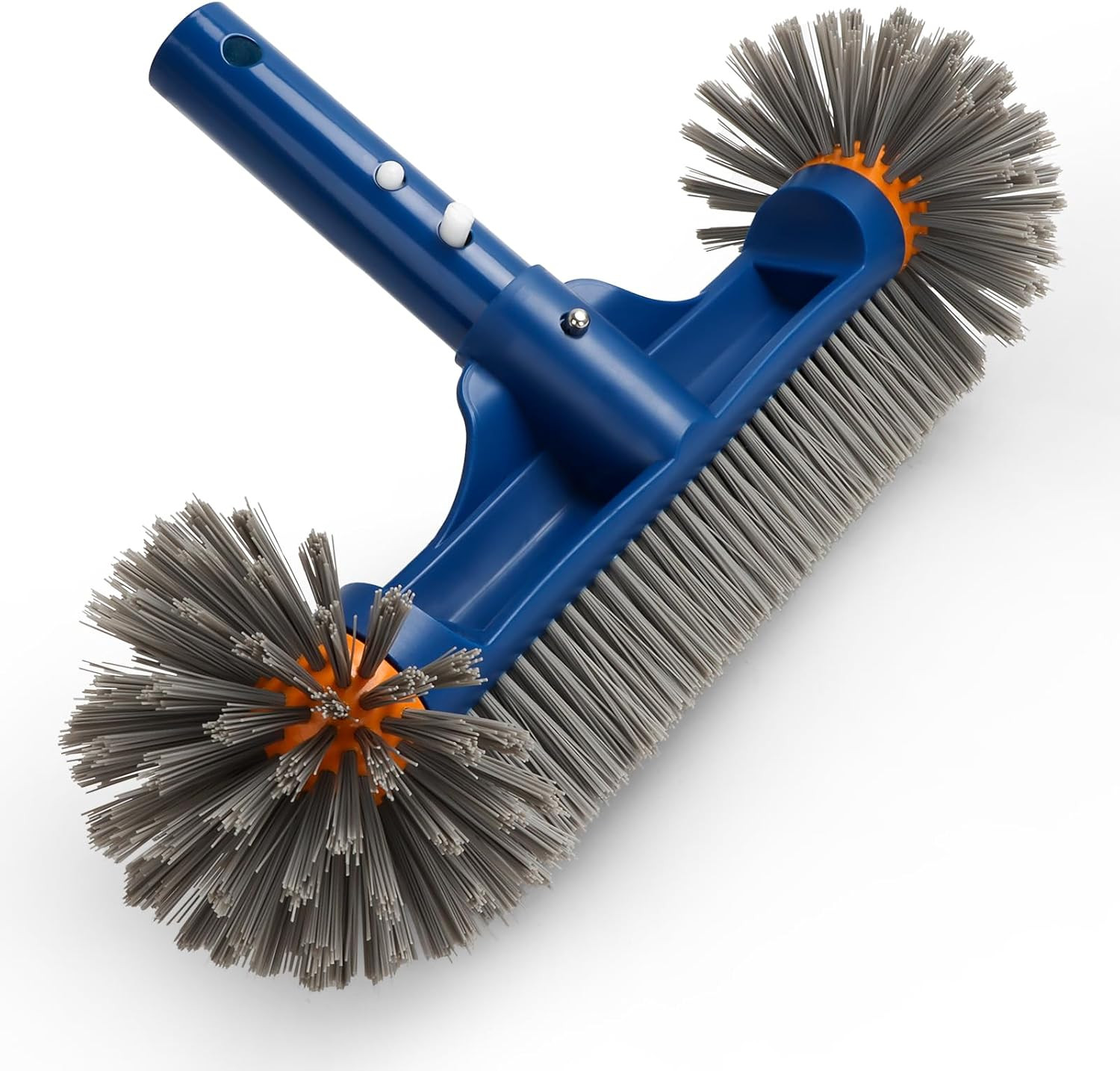 Pool Brush Head with round Ends, 12.5 » High-Efficiency Pool Brush for Cleaning