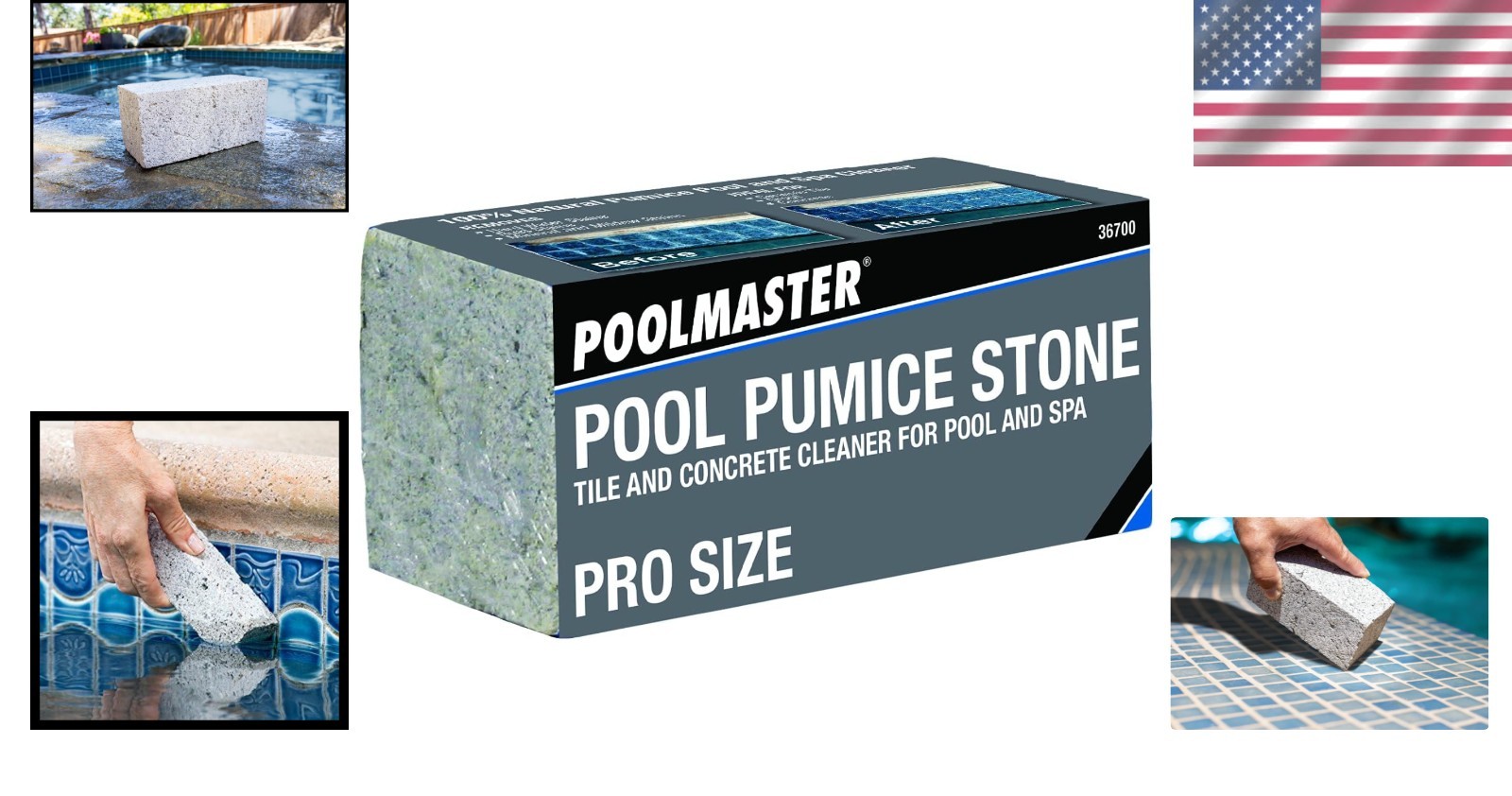 Extra Large Pumice Stone for Pool and Spa Cleaning
