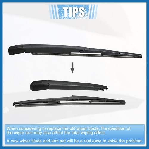 Rear Windshield Wiper Blade Arm Replacement Set OEM Quality Fit for Lexus