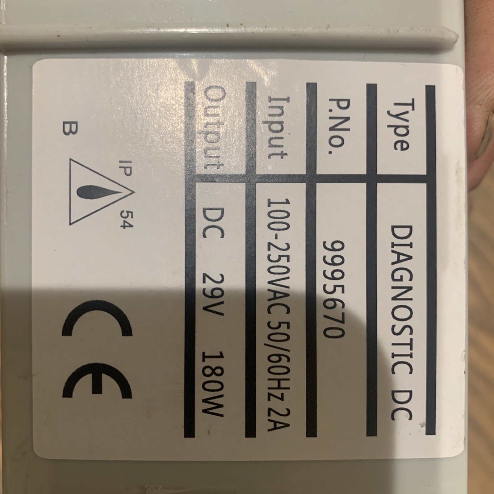 Replacement Part Power Supply Unit Part Number 9995670-US-ASSY