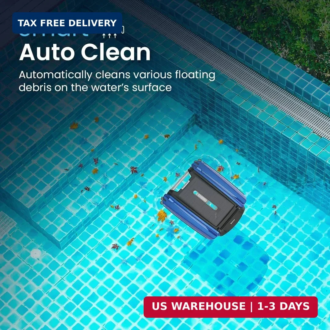 Betta SE Solar Powered Automatic Robotic Pool Surface Skimmer Cleaner with 24/7