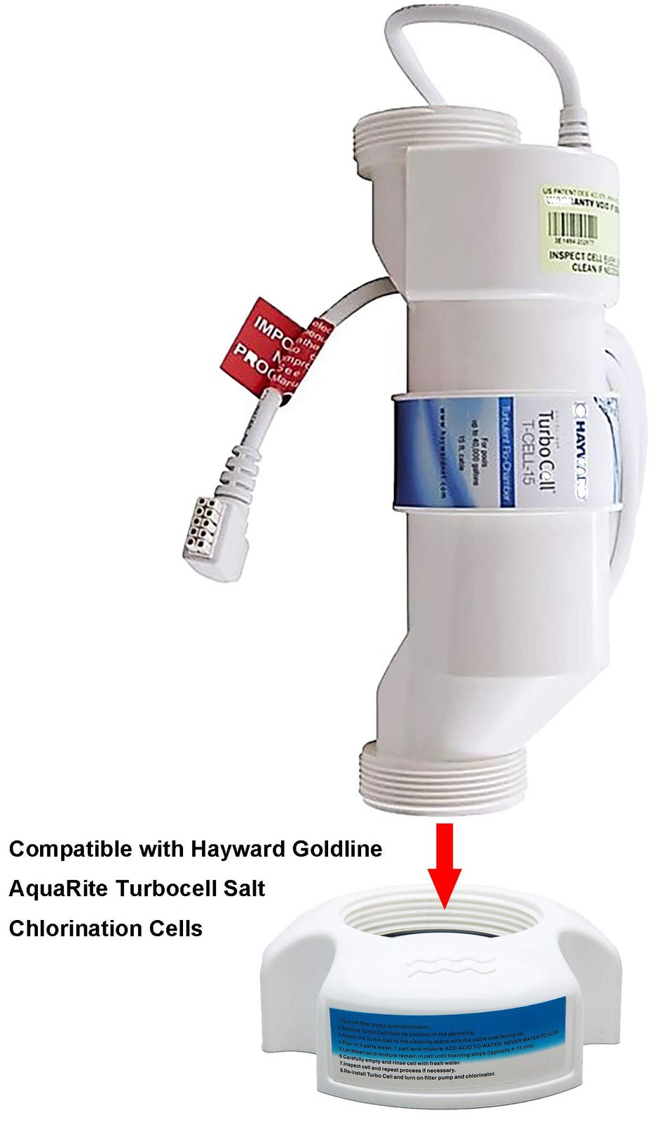 ATIE Pool Salt Cell Acid Washing Stand GLX-CELLSTAND/520670 IntelliChlor…