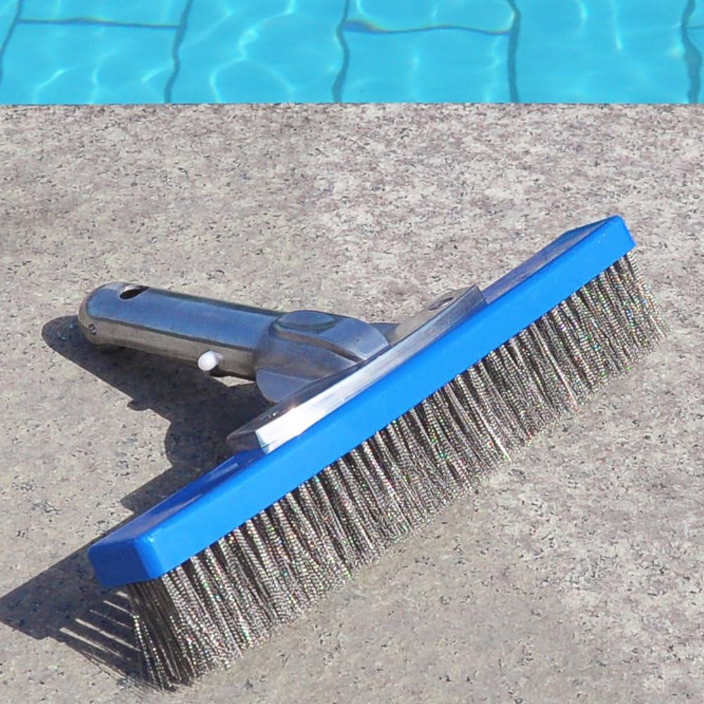 Aquatix Pro Heavy Duty Pool Brush, Durable 10&Prime; Swimming Pool Cleaner Brush Best