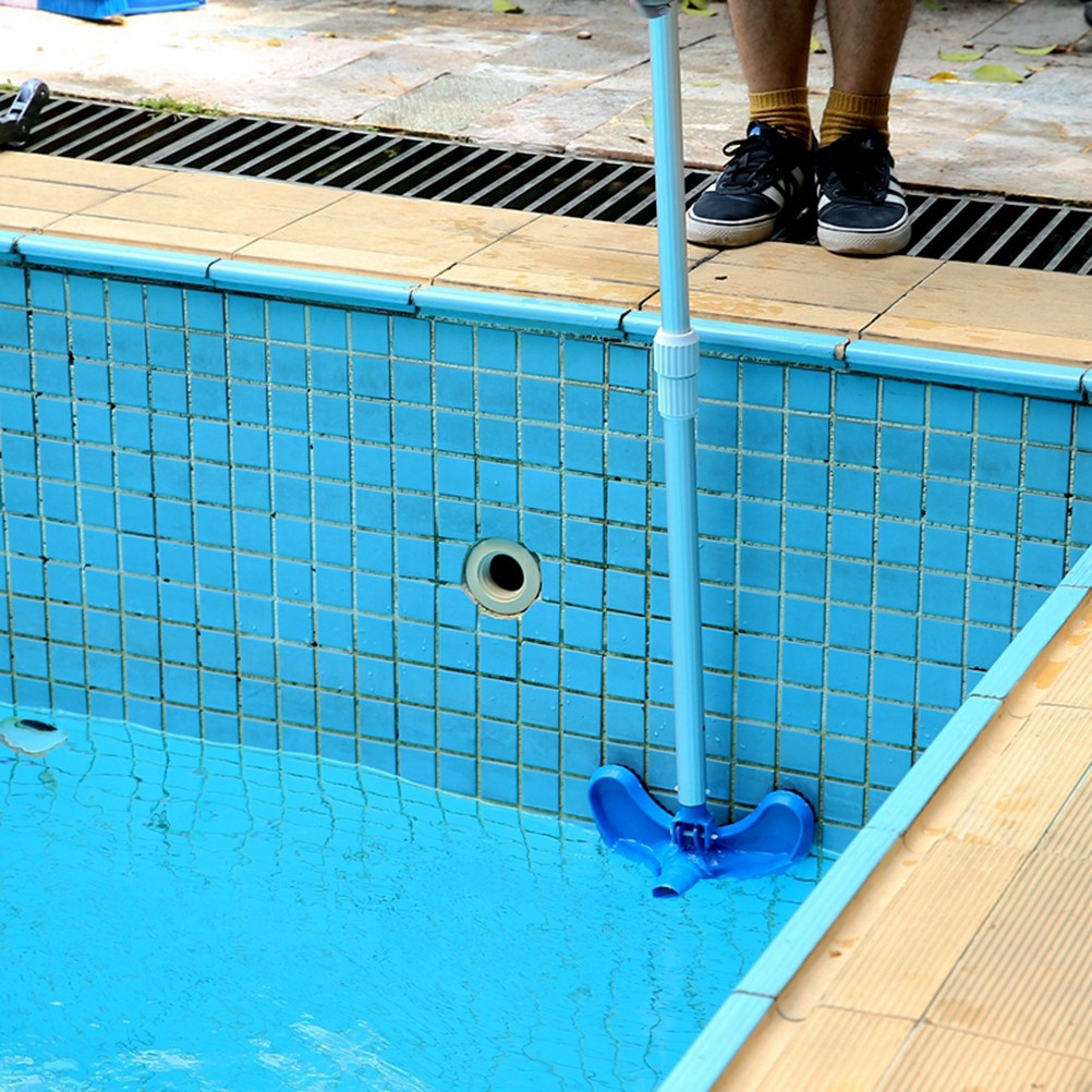 Practical Pool Cleaning Head Buckle Useful Cleaning Brush for Home Hotel (Blue)