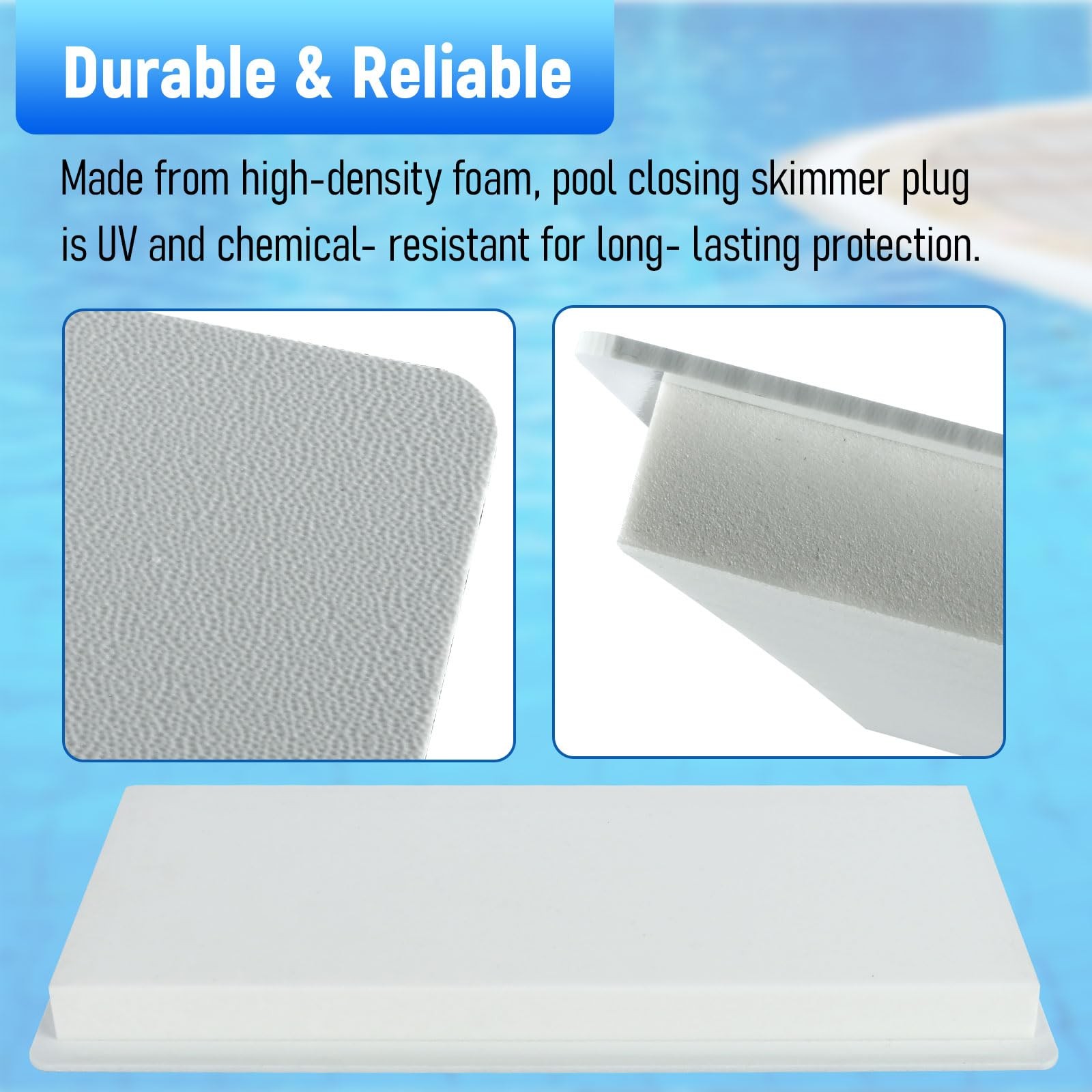 Wide Mouth Skimmer Plug for Winter Pool Protection, Compatible Hayward Fits S…