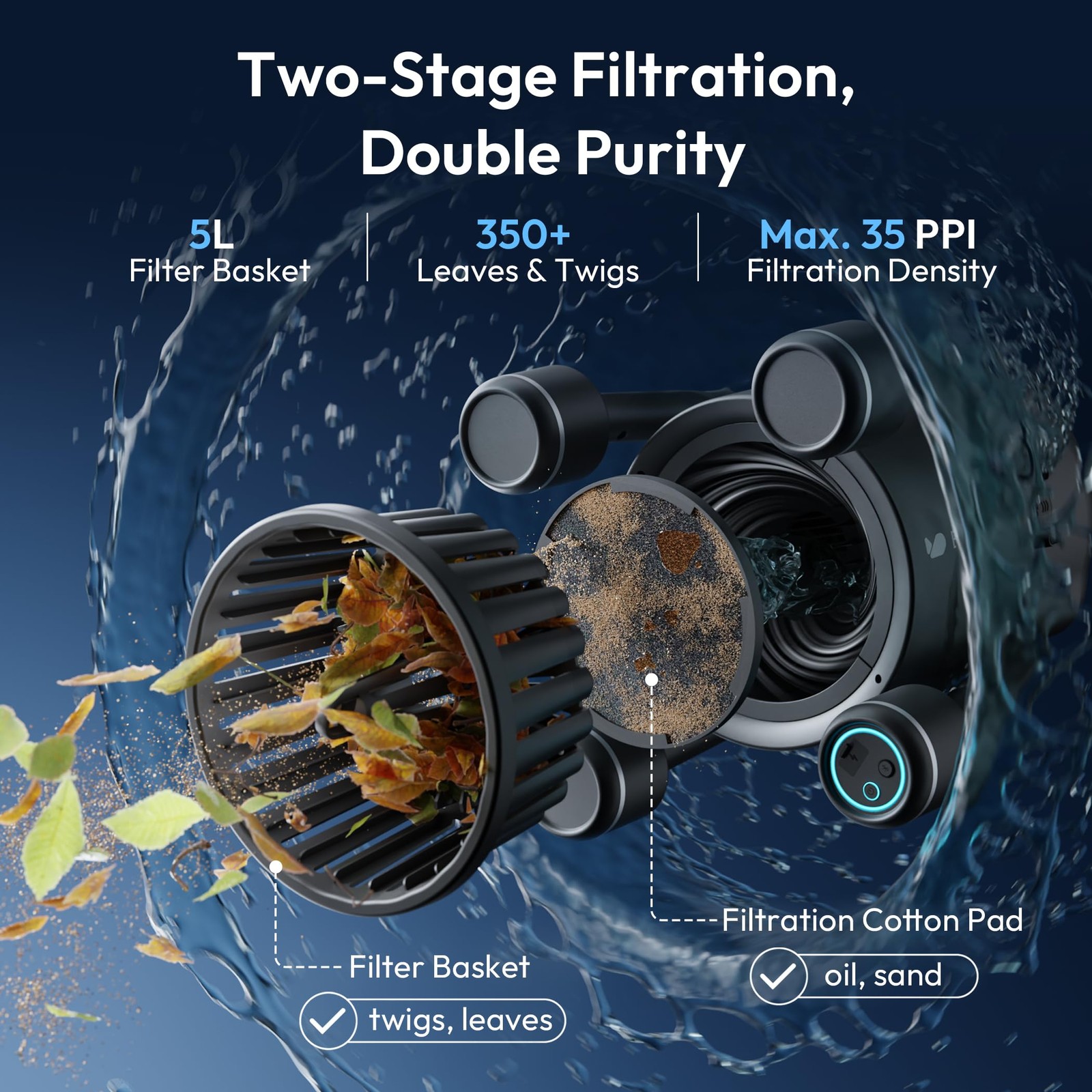 (2026 Upgrade) F10 Pool Surface Skimmer Robot, Pool Cleaner with App Control,…