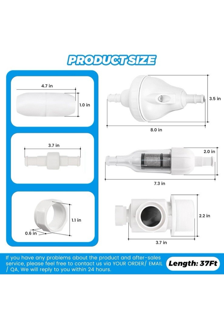 2025 NEW G5 Pool Cleaner Feed Hose with UWF & Float by puxyblue Fit for Zodiac P