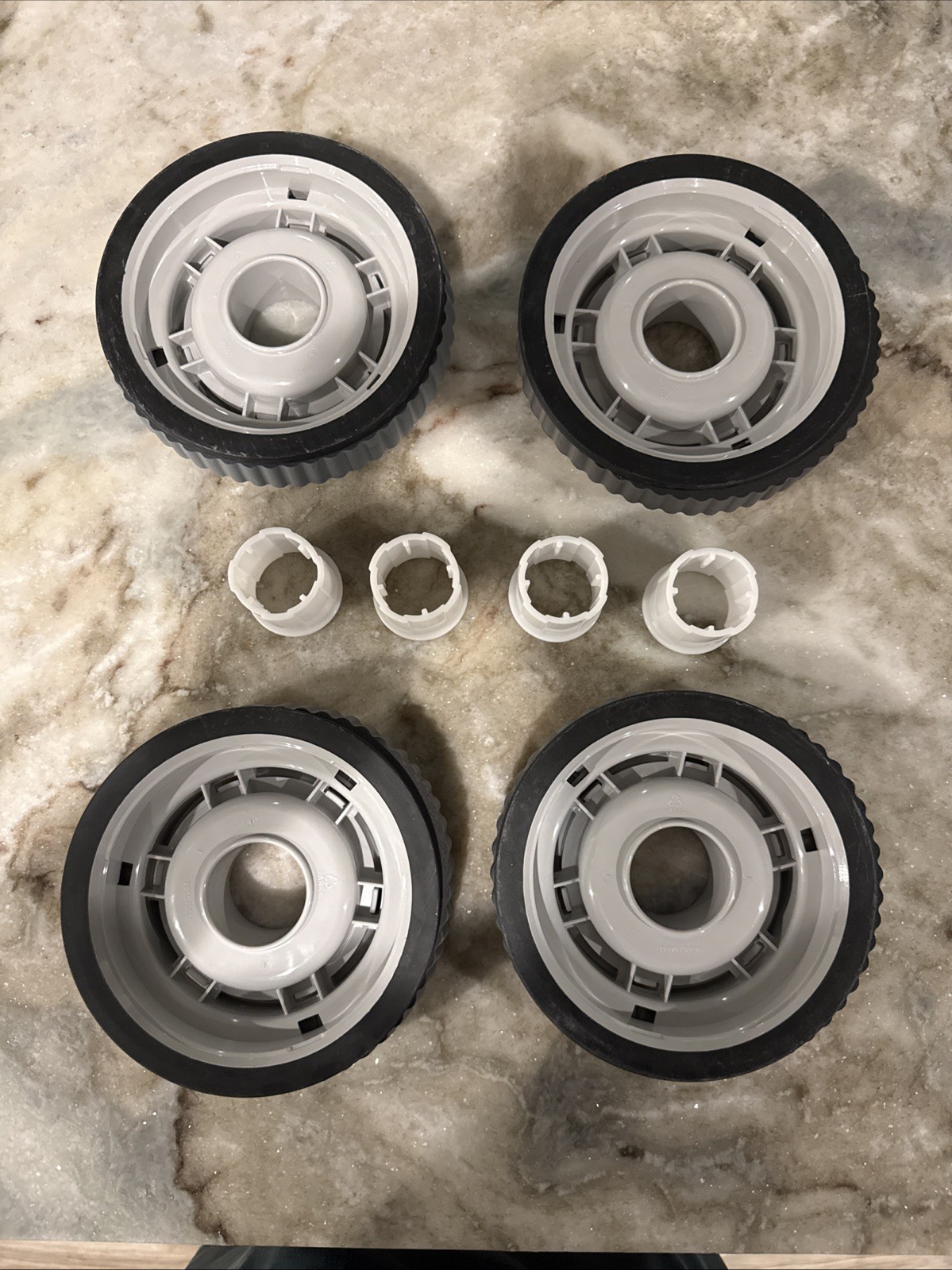 Aqua Products Aquabot X4 X2 RAPIDS 4WD PVA TIRE WHEEL BUSHING Set 4 Gray NEW