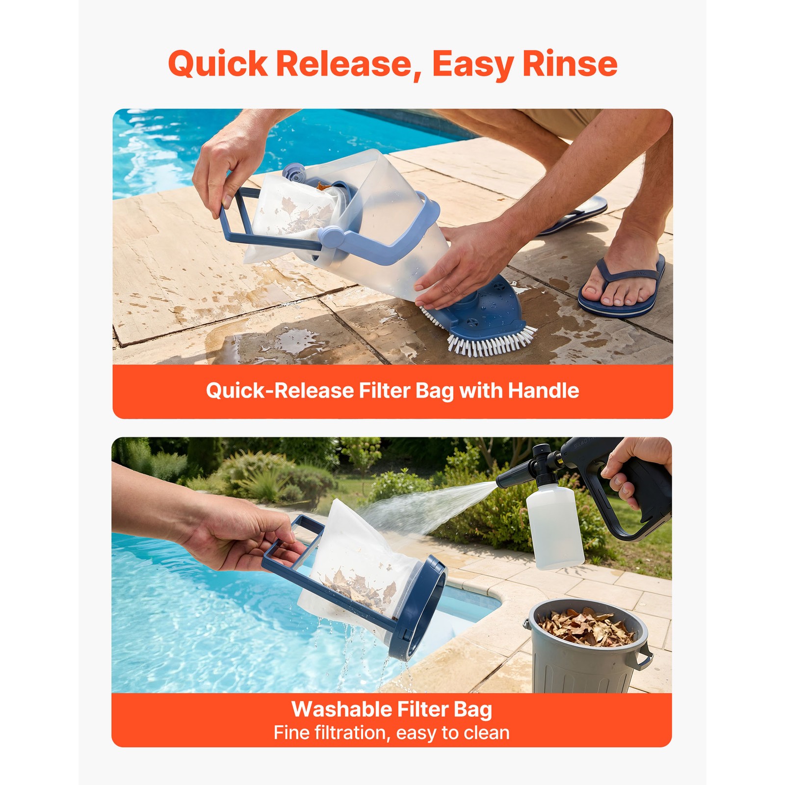 Uimoso Cordless Handheld Pool Vacuum for Spas and Hot Tubs with 26 GPM Flow