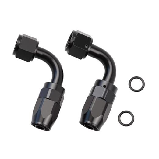 90 Degree Aluminum Swivel Hose End Fitting for Braided CPE Fuel 8AN 90Degree