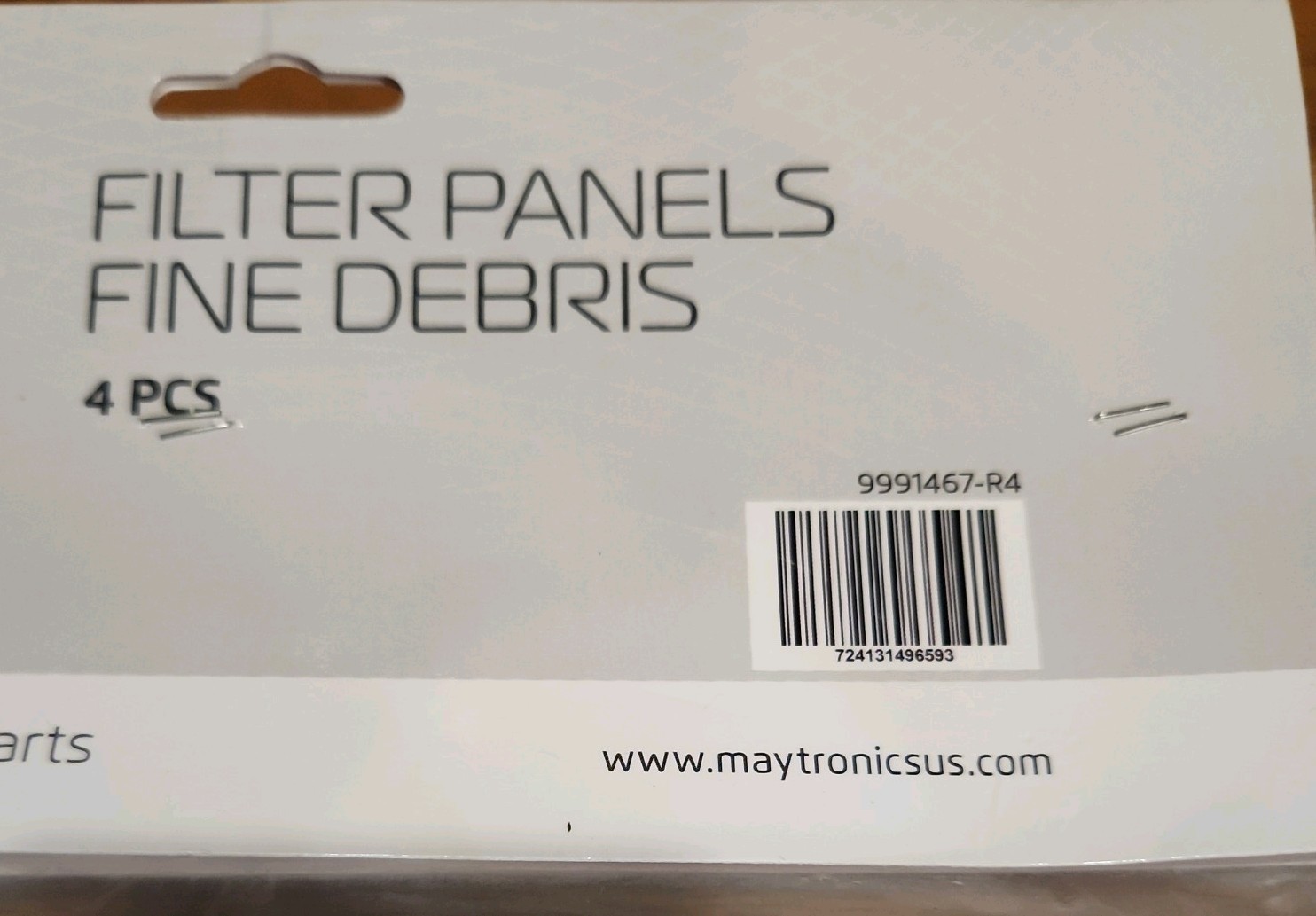 Dolphin Filter Panels Fine Debris 4 Pcs 9991467-R4 White Pool Cleaner Parts