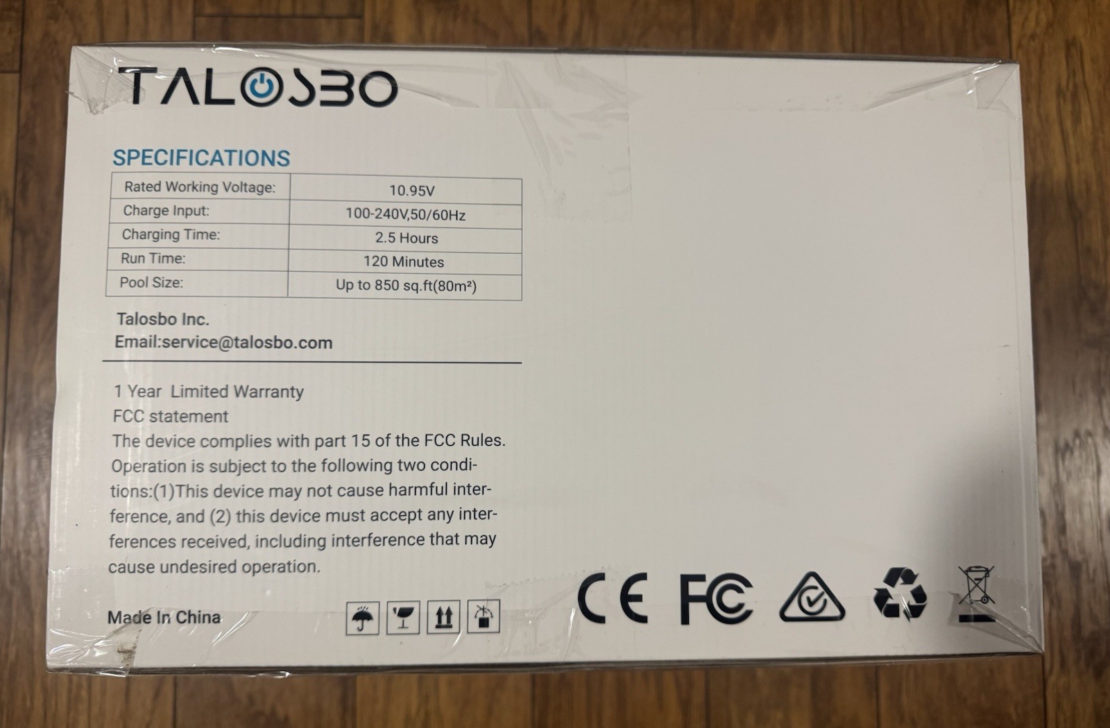 TALOSBO Pleco Se Cordless Pool Vacuum Cleaner Brand New – Sealed