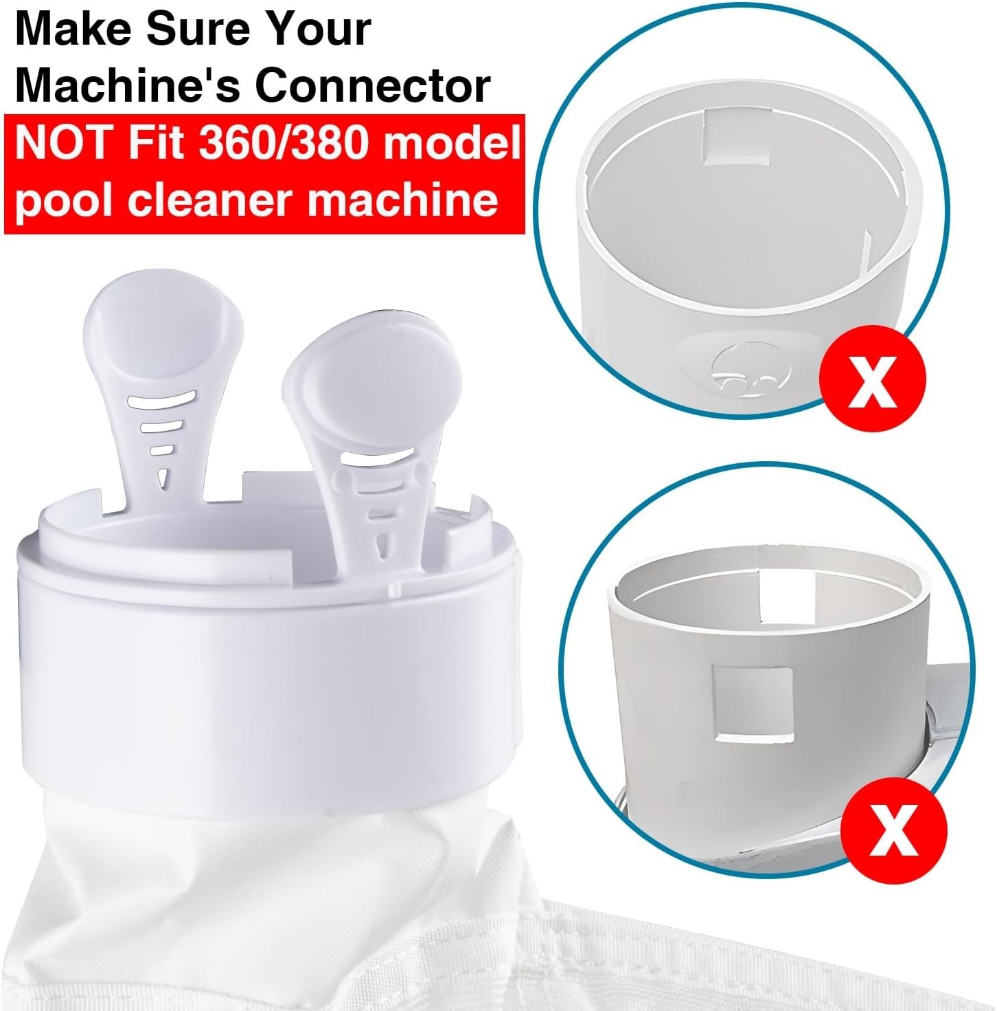 Pool Cleaner Bags with Zipper Replacement for Polaris 280, 480 Parts Pool Cle…