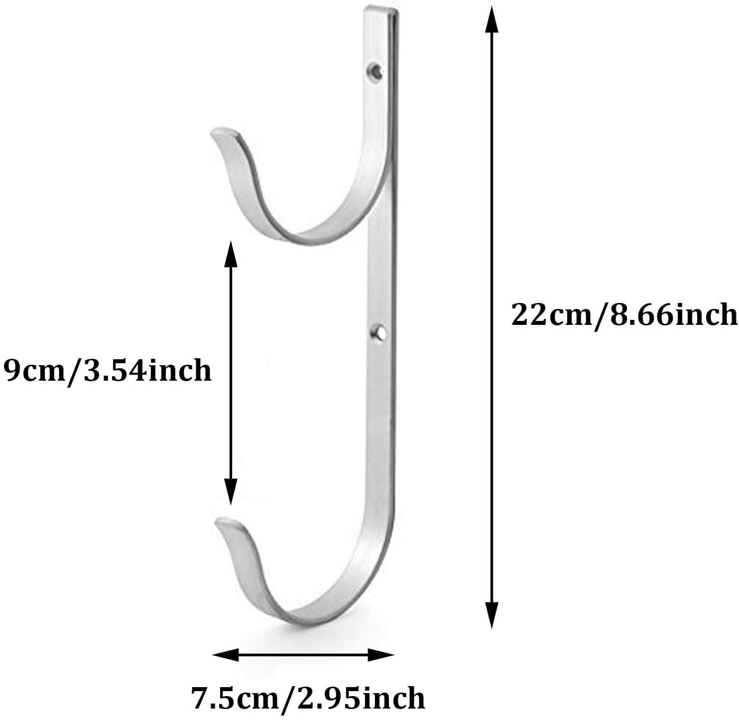 Aluminum Pool Hanger Hook for Pool Pole, Hose, Brush, Leaf Rake, Garden Tool