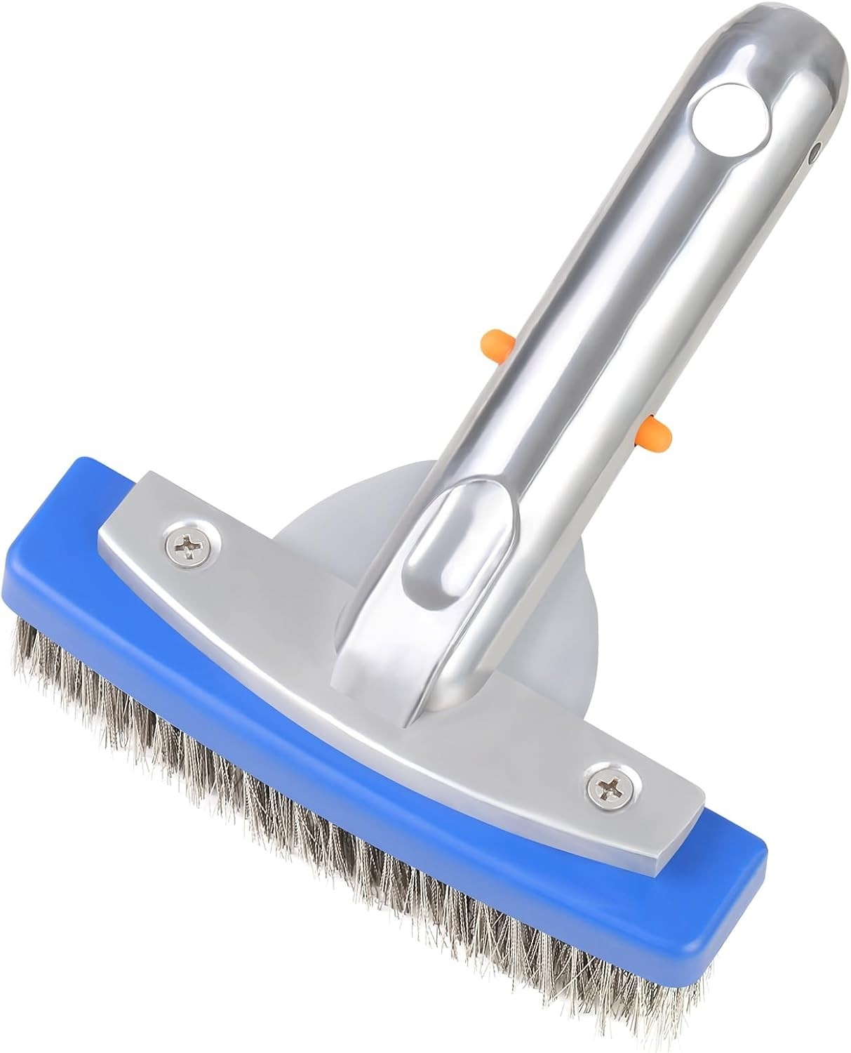 Heavy Duty 5-Inch Stainless Steel Pool Brush for Concrete & Gunite Pools – De…
