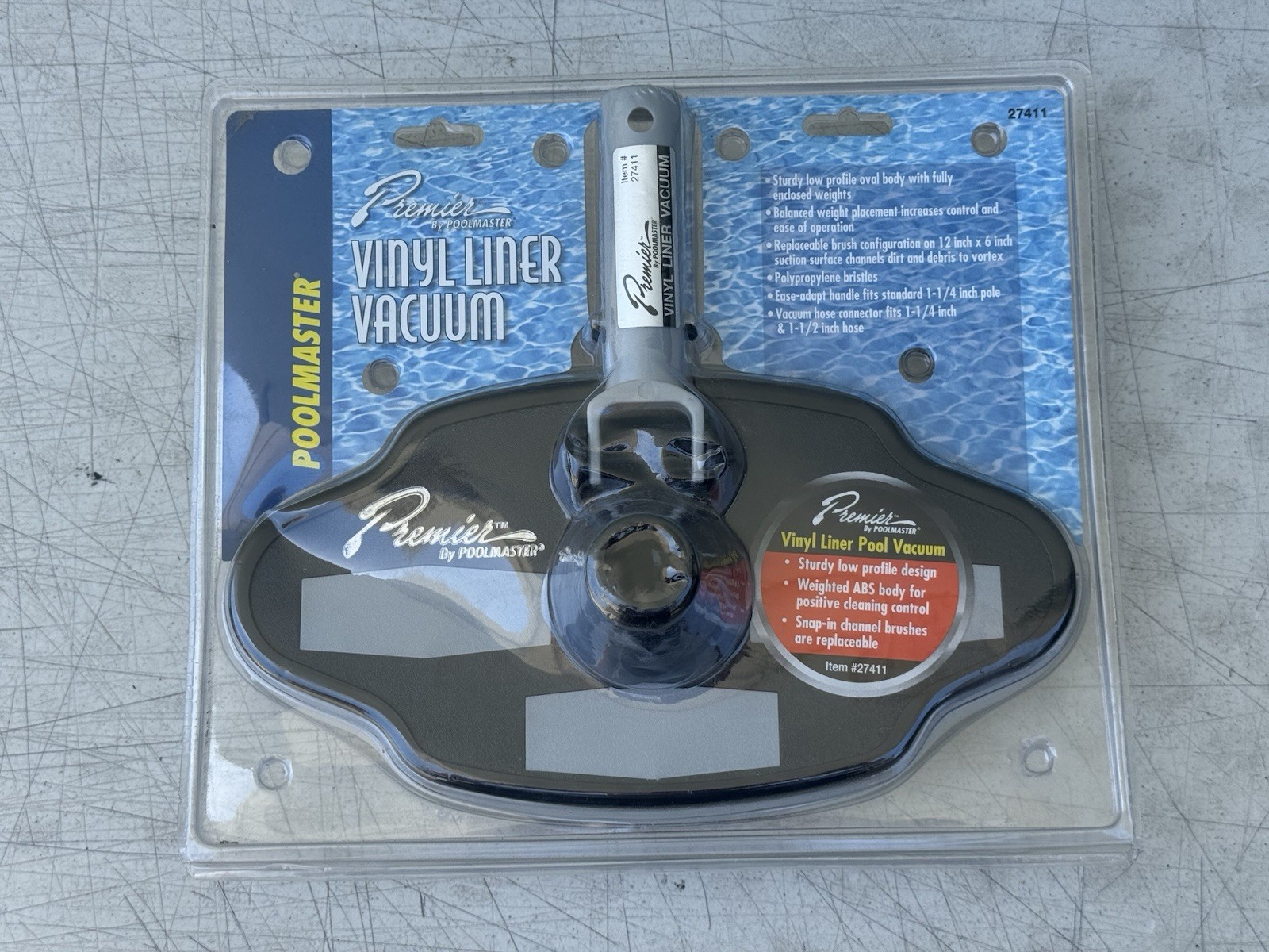 Premier Vinyl Liner Vacuum Head Poolmaster Model No 27411 – BRAND NEW 2010 VTG