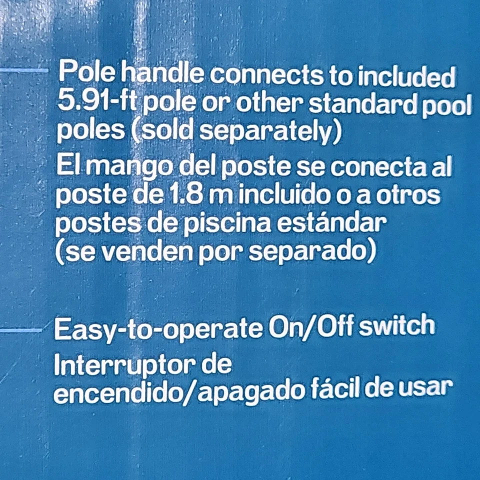 Project Source 7.5-in Handheld Pool Vacuum – Customer Return
