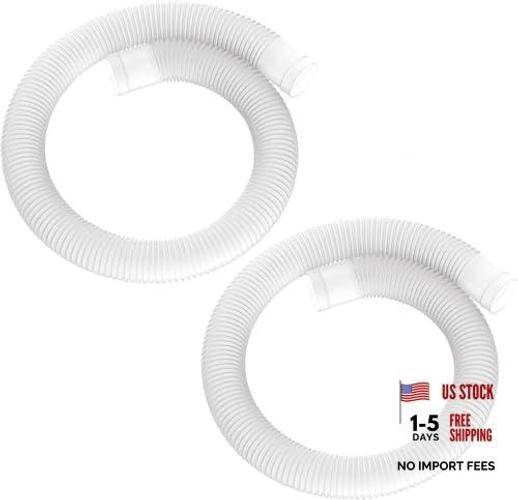 1-1/4 Inch x 3ft Replacement Pool Hose for Summer Waves Pool Skimmer – 2 Pack