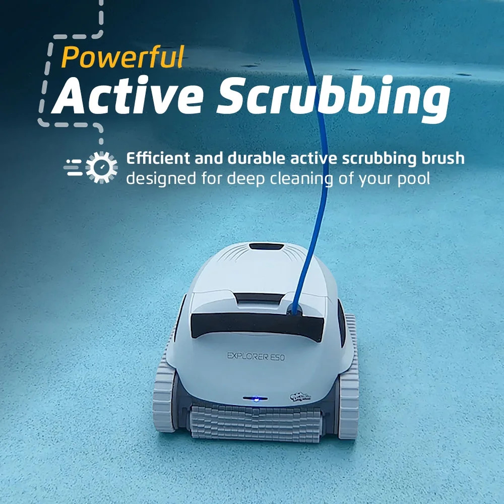 (2024 Model) Explorer E50 Wi-Fi Robotic Pool Vacuum Cleaner Pools up to 50 FT –