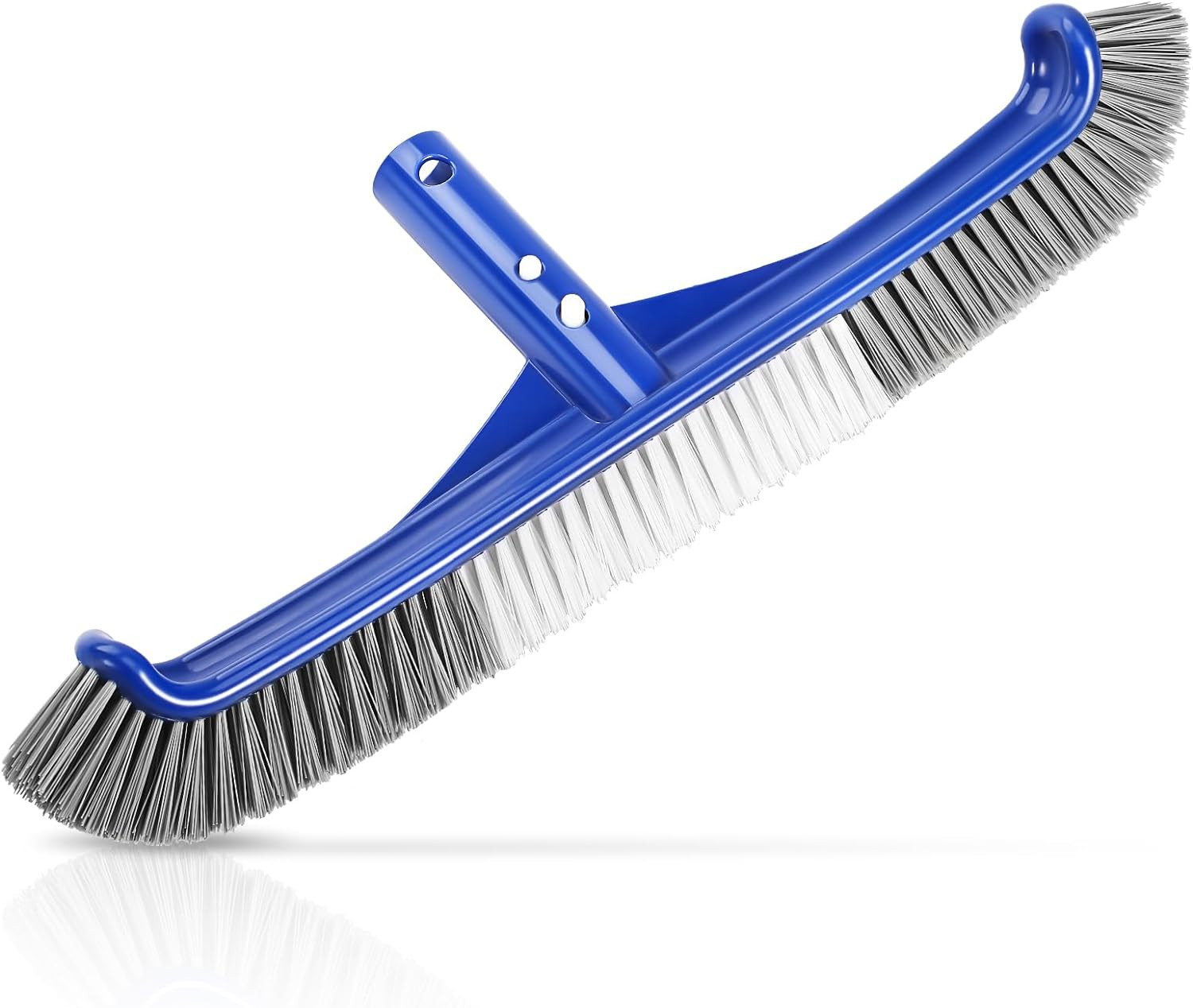 Pool Brush Head, 17&Prime; Pool Brushes for Cleaning Pool Walls, Curved Ends High-Effi