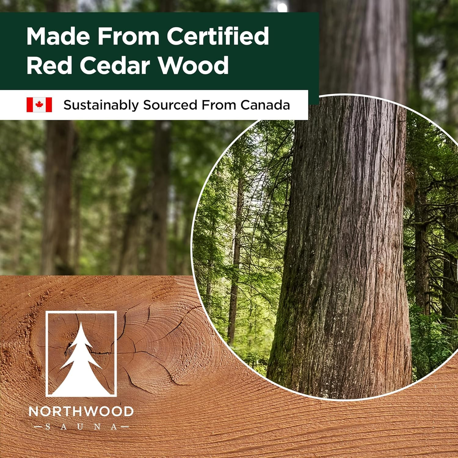 Sauna Bucket and Ladle Set Handmade Canadian Red Cedar 1 Gallon Rope Handle